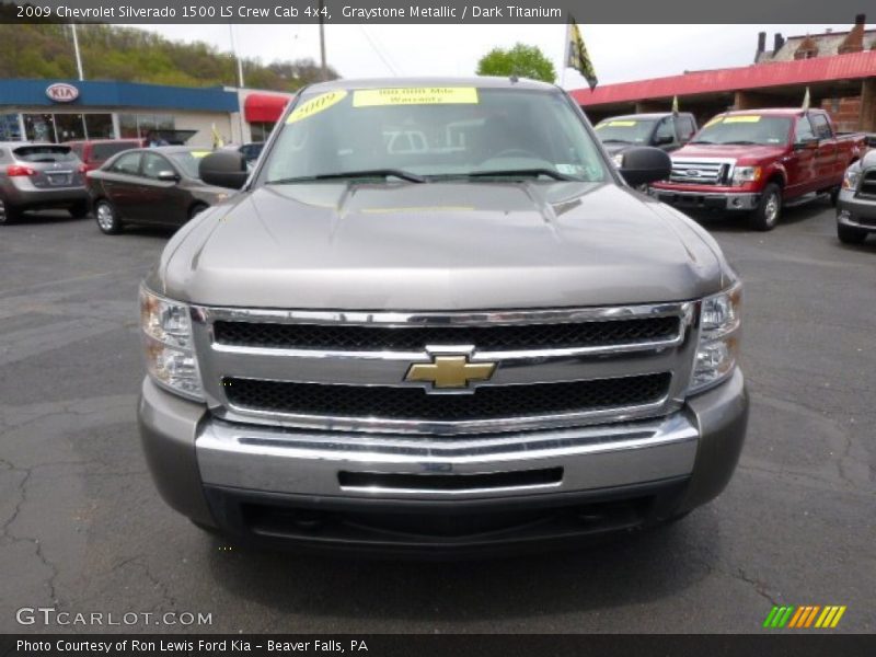 Graystone Metallic / Dark Titanium 2009 Chevrolet Silverado 1500 LS Crew Cab 4x4
