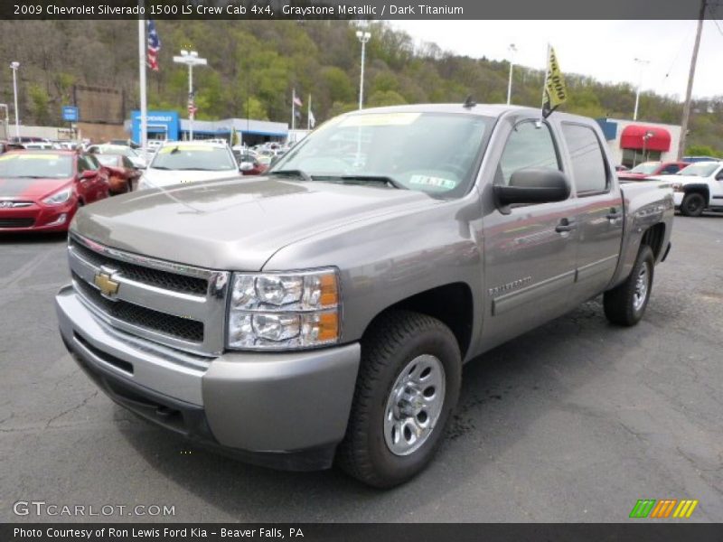 Graystone Metallic / Dark Titanium 2009 Chevrolet Silverado 1500 LS Crew Cab 4x4