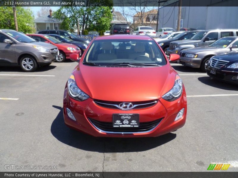 Red Allure / Beige 2012 Hyundai Elantra GLS
