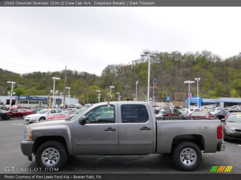 Graystone Metallic / Dark Titanium 2009 Chevrolet Silverado 1500 LS Crew Cab 4x4