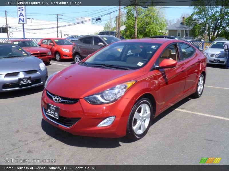 Red Allure / Beige 2012 Hyundai Elantra GLS