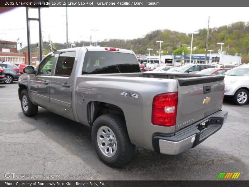 Graystone Metallic / Dark Titanium 2009 Chevrolet Silverado 1500 LS Crew Cab 4x4