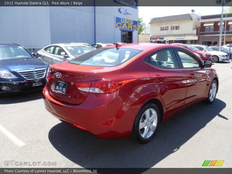 Red Allure / Beige 2012 Hyundai Elantra GLS