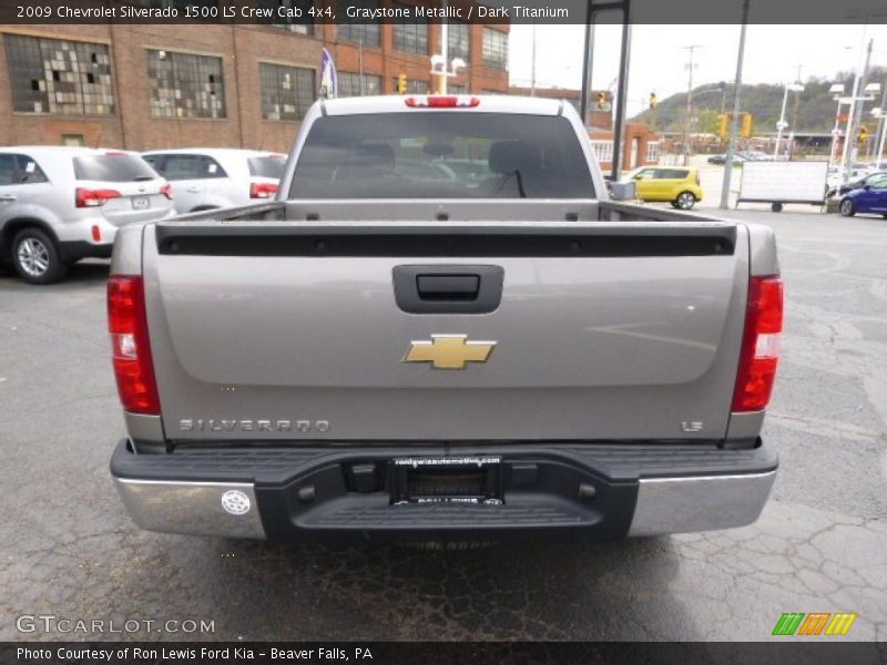 Graystone Metallic / Dark Titanium 2009 Chevrolet Silverado 1500 LS Crew Cab 4x4