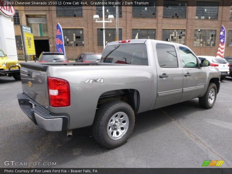Graystone Metallic / Dark Titanium 2009 Chevrolet Silverado 1500 LS Crew Cab 4x4
