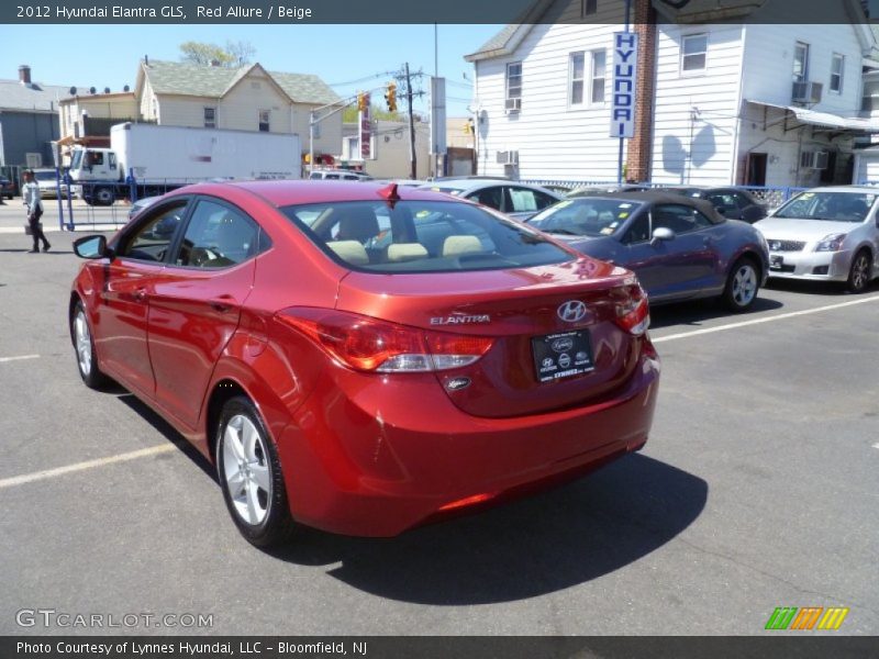 Red Allure / Beige 2012 Hyundai Elantra GLS
