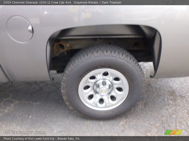 Graystone Metallic / Dark Titanium 2009 Chevrolet Silverado 1500 LS Crew Cab 4x4