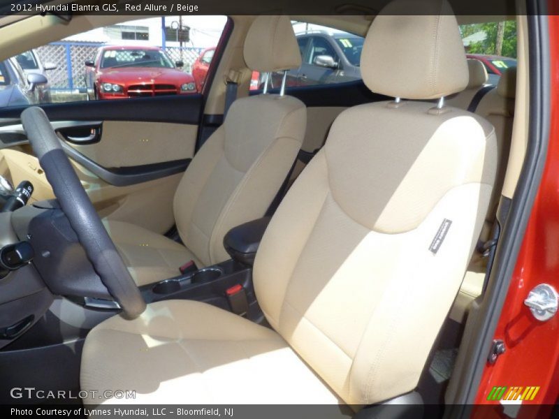 Red Allure / Beige 2012 Hyundai Elantra GLS