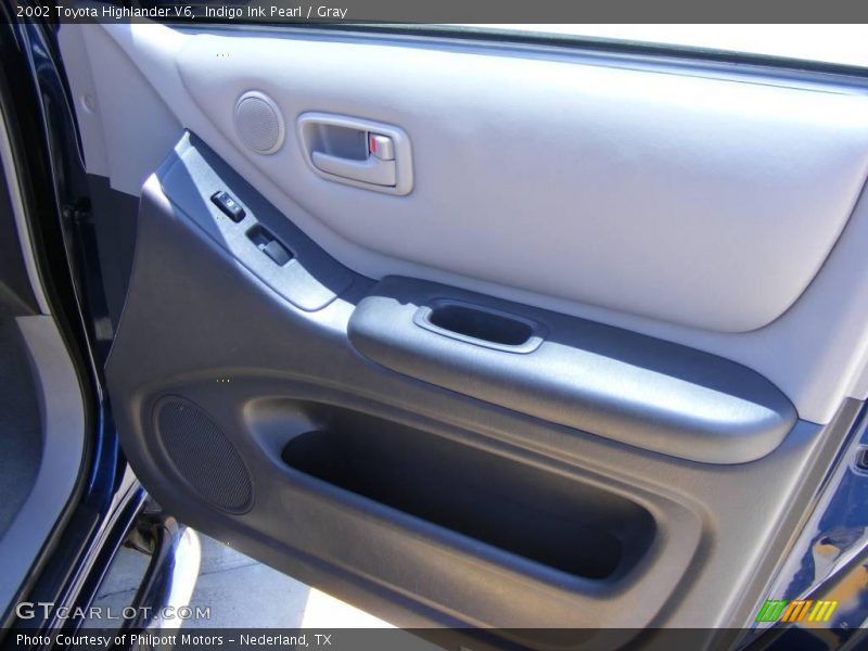 Indigo Ink Pearl / Gray 2002 Toyota Highlander V6