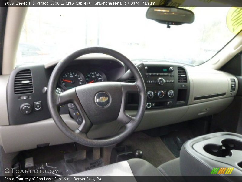 Graystone Metallic / Dark Titanium 2009 Chevrolet Silverado 1500 LS Crew Cab 4x4