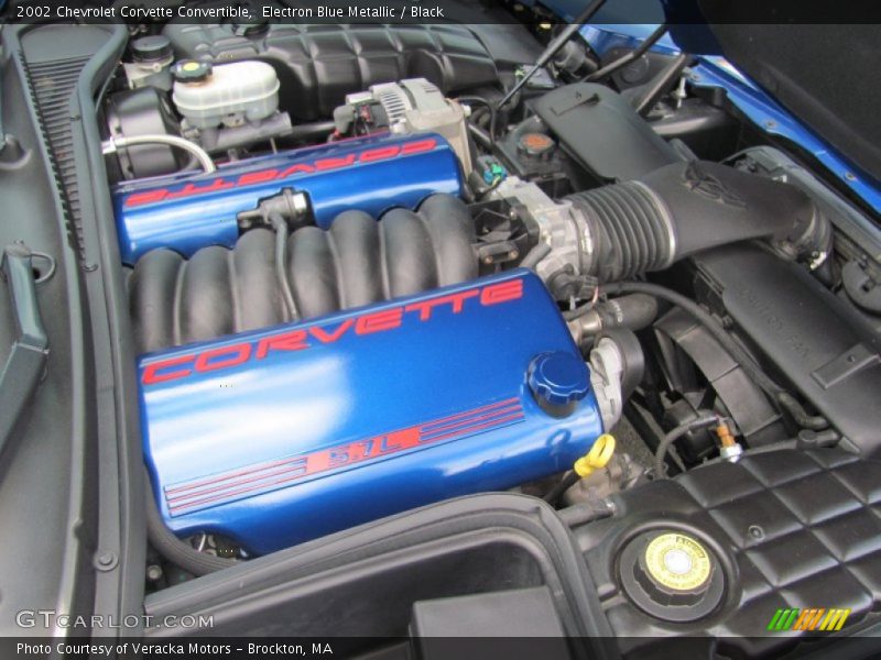 Electron Blue Metallic / Black 2002 Chevrolet Corvette Convertible