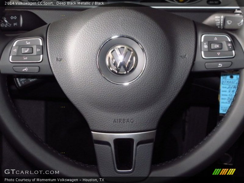 Deep Black Metallic / Black 2014 Volkswagen CC Sport