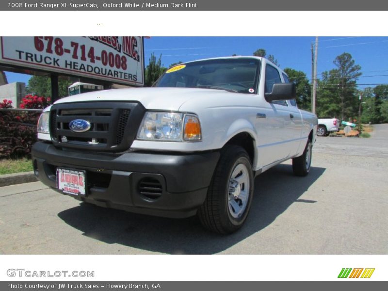 Oxford White / Medium Dark Flint 2008 Ford Ranger XL SuperCab