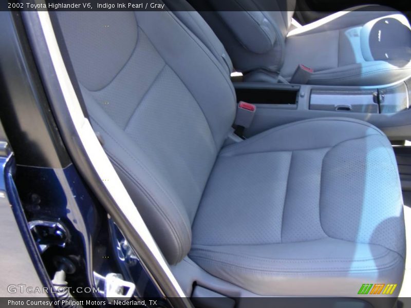 Indigo Ink Pearl / Gray 2002 Toyota Highlander V6