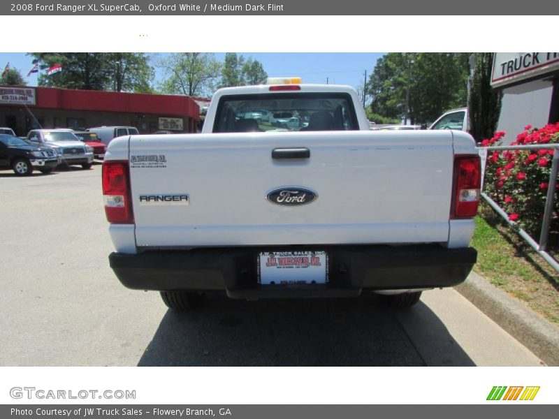 Oxford White / Medium Dark Flint 2008 Ford Ranger XL SuperCab