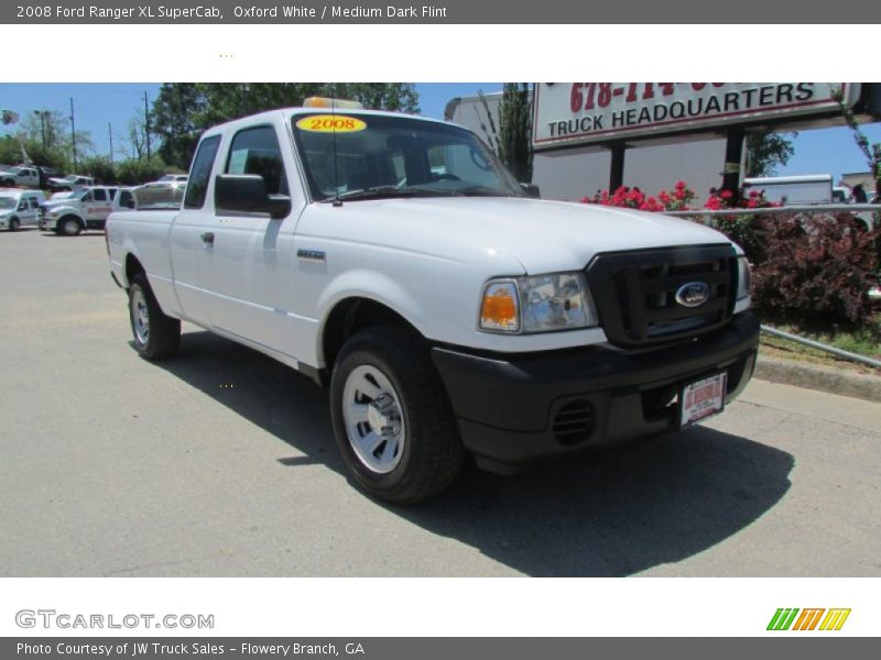 Oxford White / Medium Dark Flint 2008 Ford Ranger XL SuperCab