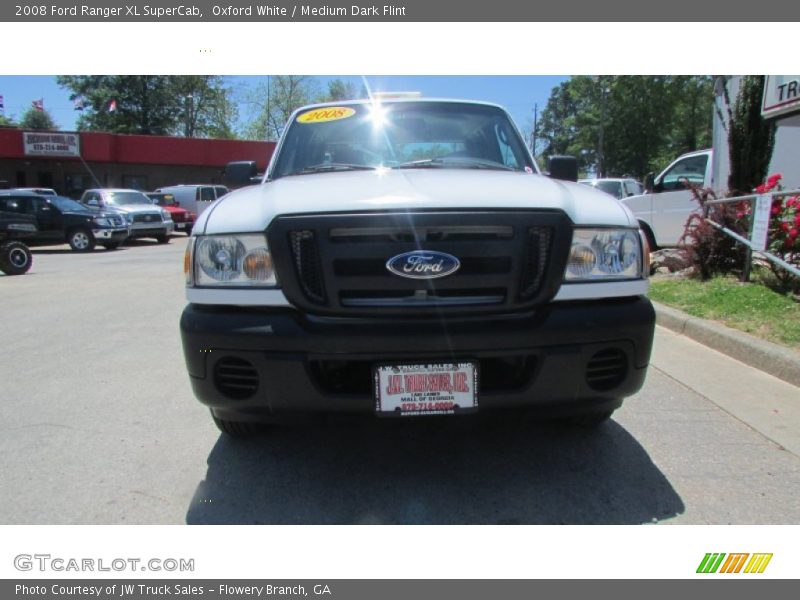 Oxford White / Medium Dark Flint 2008 Ford Ranger XL SuperCab