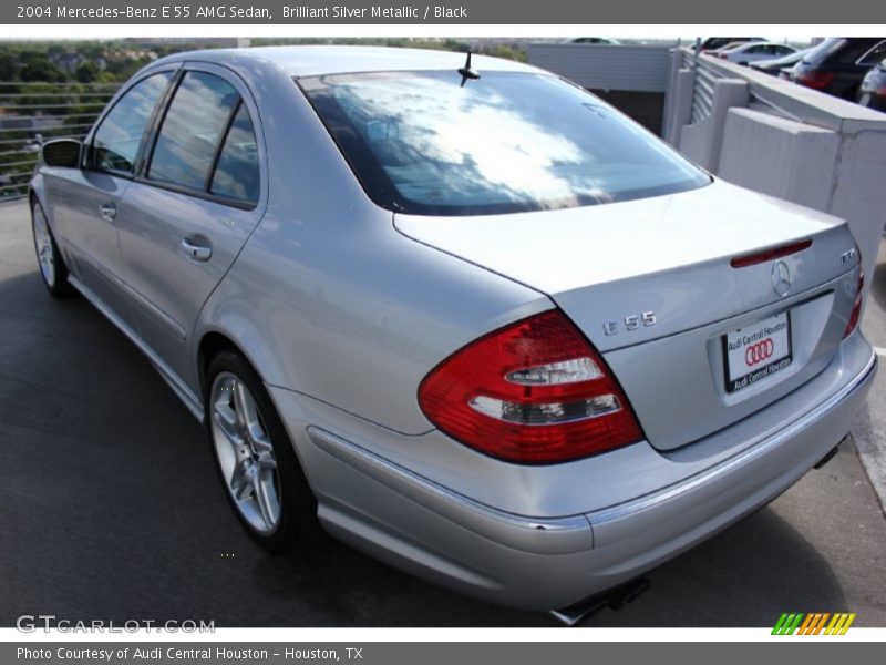 Brilliant Silver Metallic / Black 2004 Mercedes-Benz E 55 AMG Sedan