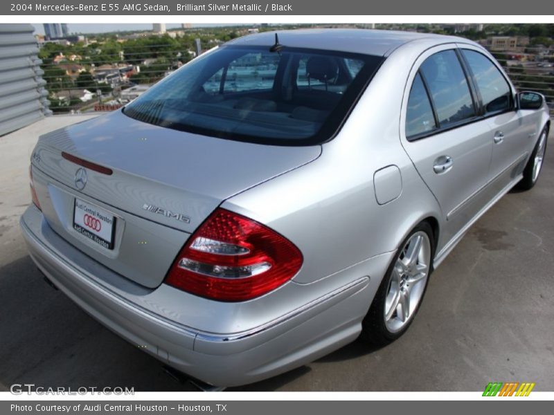 Brilliant Silver Metallic / Black 2004 Mercedes-Benz E 55 AMG Sedan