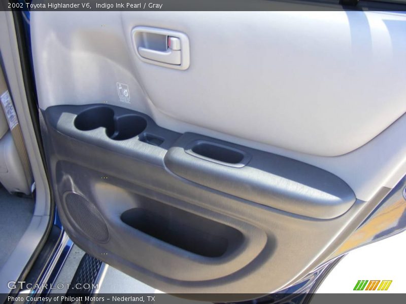 Indigo Ink Pearl / Gray 2002 Toyota Highlander V6