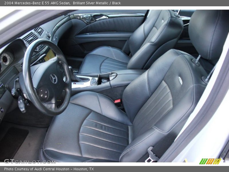 Brilliant Silver Metallic / Black 2004 Mercedes-Benz E 55 AMG Sedan
