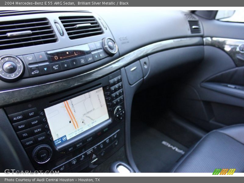 Brilliant Silver Metallic / Black 2004 Mercedes-Benz E 55 AMG Sedan