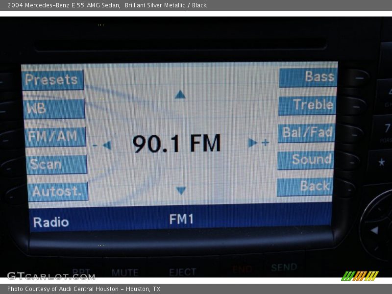 Brilliant Silver Metallic / Black 2004 Mercedes-Benz E 55 AMG Sedan