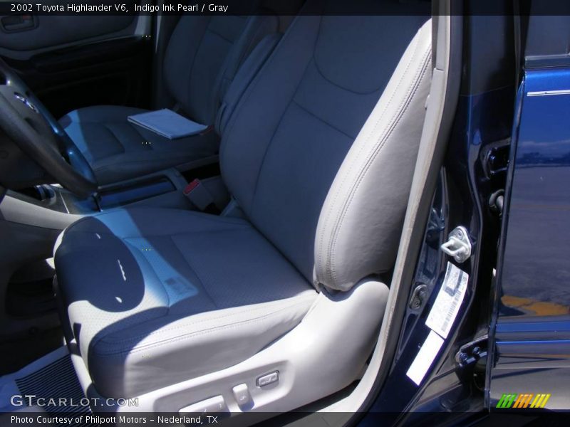 Indigo Ink Pearl / Gray 2002 Toyota Highlander V6