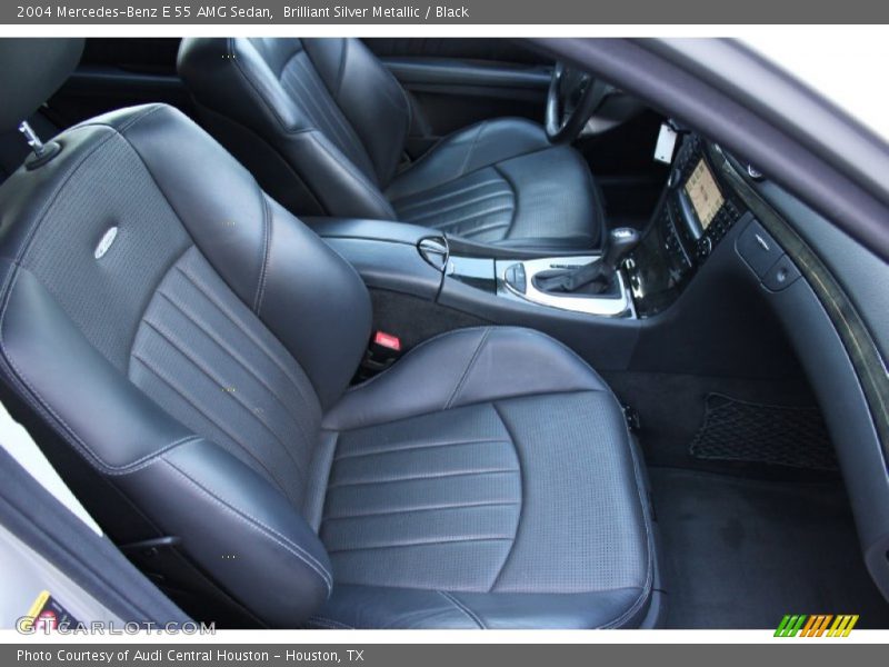 Brilliant Silver Metallic / Black 2004 Mercedes-Benz E 55 AMG Sedan