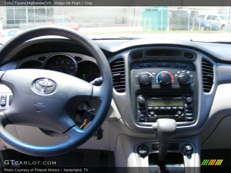 Indigo Ink Pearl / Gray 2002 Toyota Highlander V6