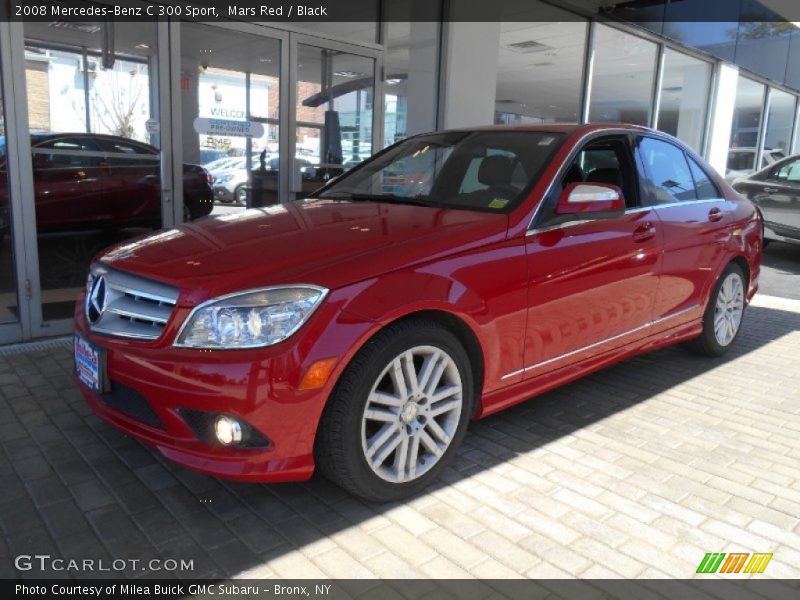 Mars Red / Black 2008 Mercedes-Benz C 300 Sport