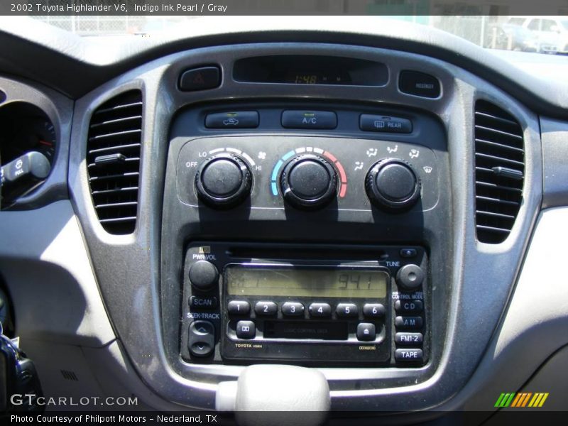 Indigo Ink Pearl / Gray 2002 Toyota Highlander V6