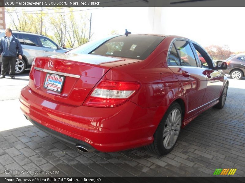 Mars Red / Black 2008 Mercedes-Benz C 300 Sport