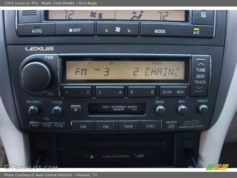 Mystic Gold Metallic / Ecru Beige 2001 Lexus LS 430