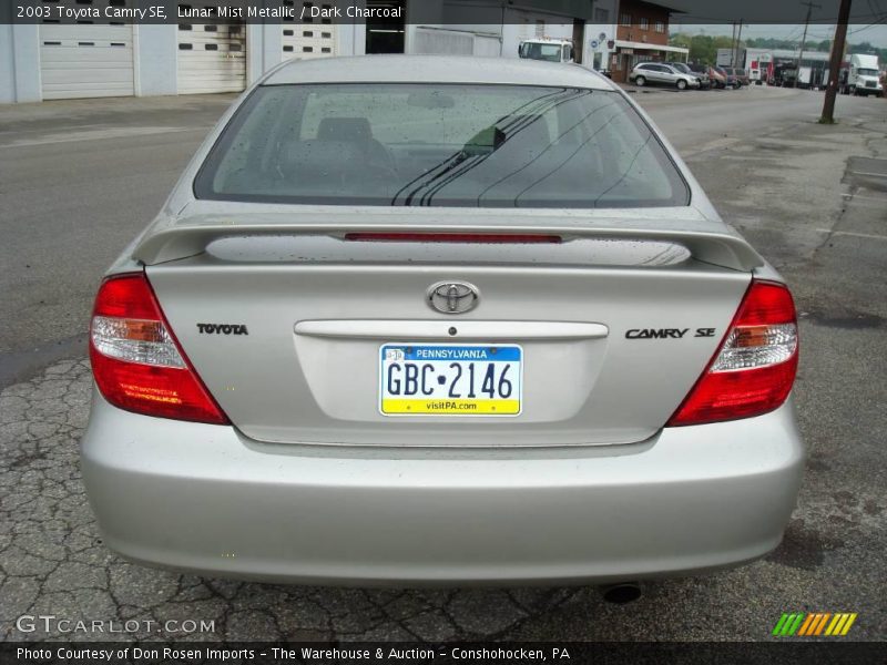 Lunar Mist Metallic / Dark Charcoal 2003 Toyota Camry SE