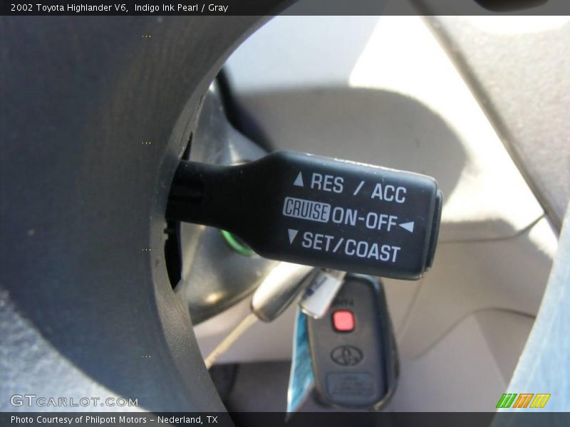 Indigo Ink Pearl / Gray 2002 Toyota Highlander V6