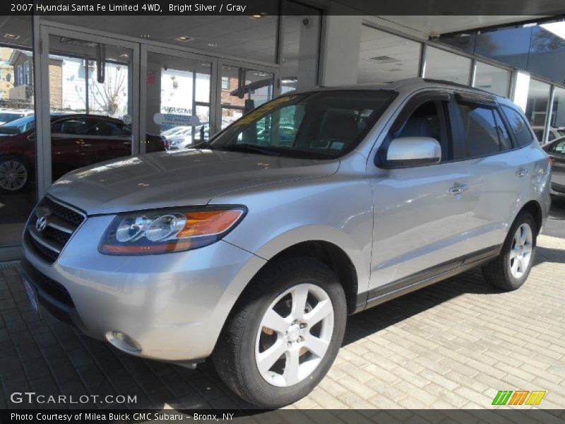 Bright Silver / Gray 2007 Hyundai Santa Fe Limited 4WD