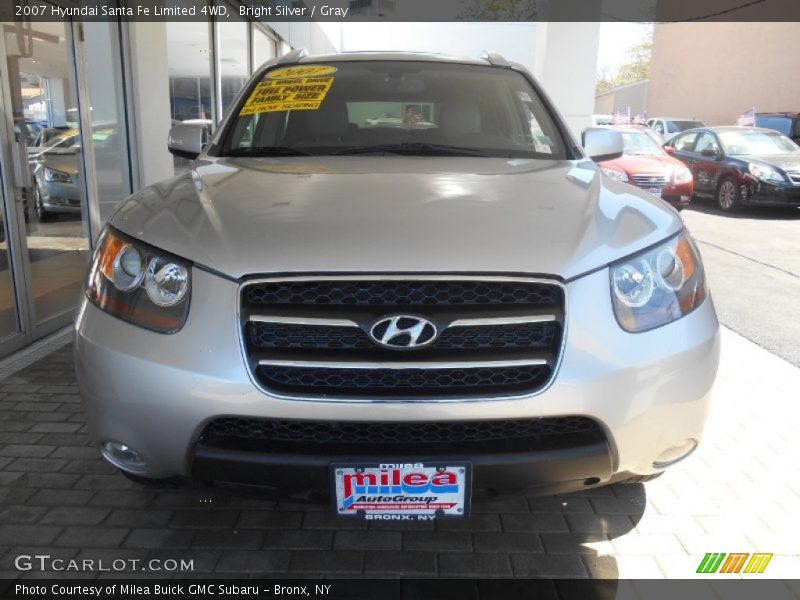 Bright Silver / Gray 2007 Hyundai Santa Fe Limited 4WD