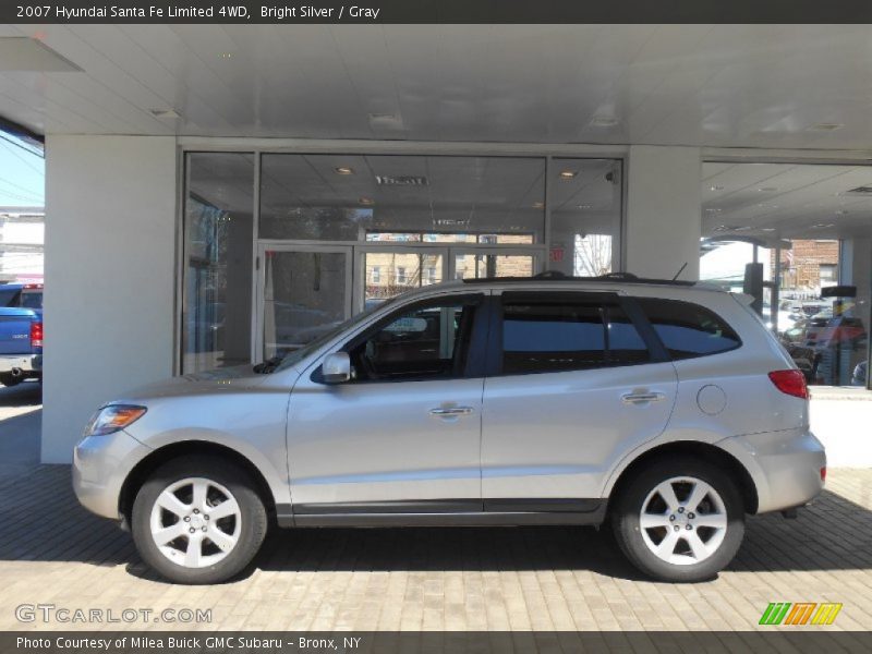 Bright Silver / Gray 2007 Hyundai Santa Fe Limited 4WD