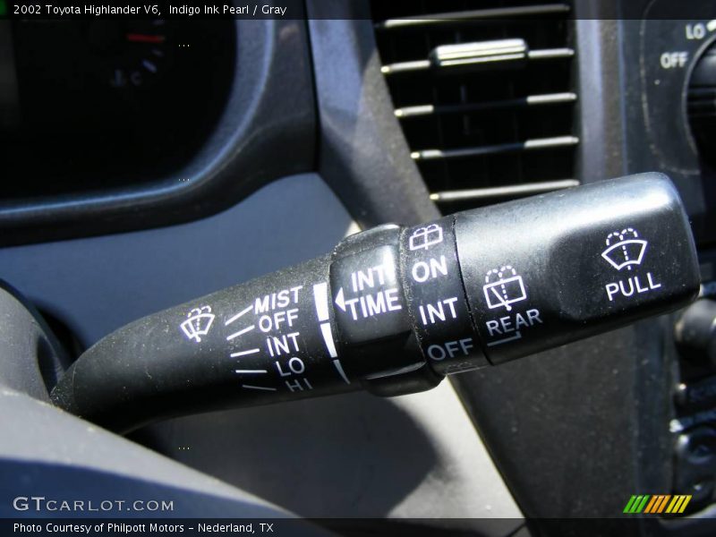 Indigo Ink Pearl / Gray 2002 Toyota Highlander V6