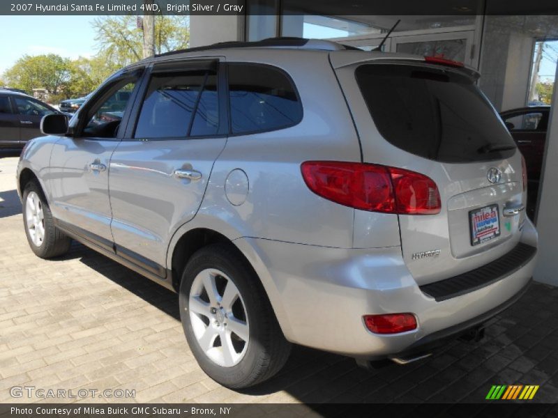 Bright Silver / Gray 2007 Hyundai Santa Fe Limited 4WD