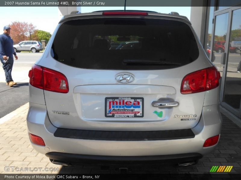 Bright Silver / Gray 2007 Hyundai Santa Fe Limited 4WD