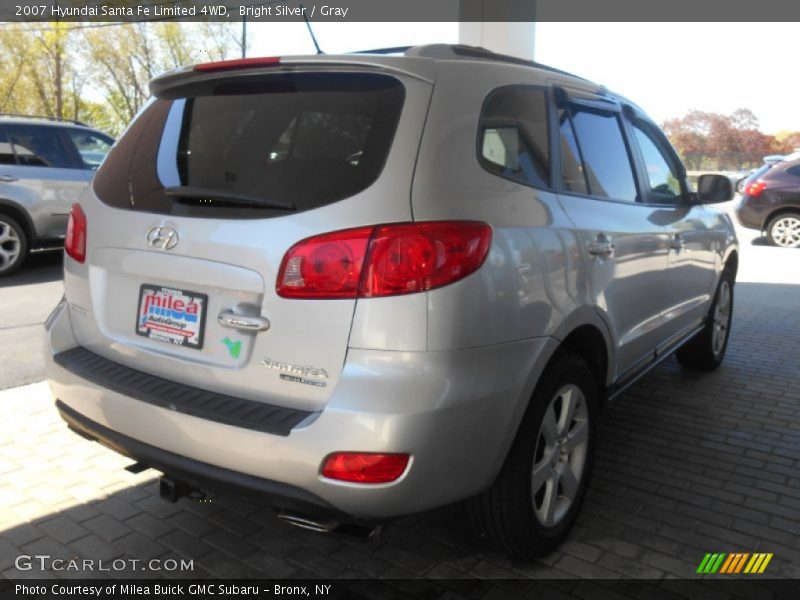 Bright Silver / Gray 2007 Hyundai Santa Fe Limited 4WD