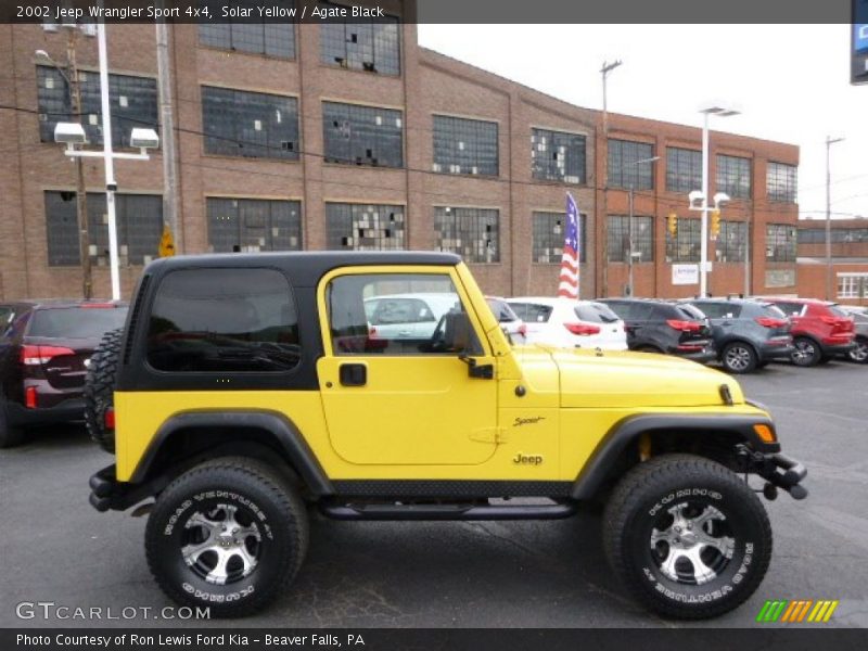 Solar Yellow / Agate Black 2002 Jeep Wrangler Sport 4x4