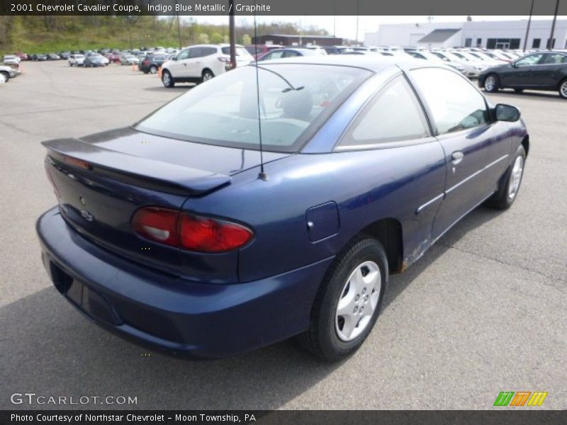 Indigo Blue Metallic / Graphite 2001 Chevrolet Cavalier Coupe