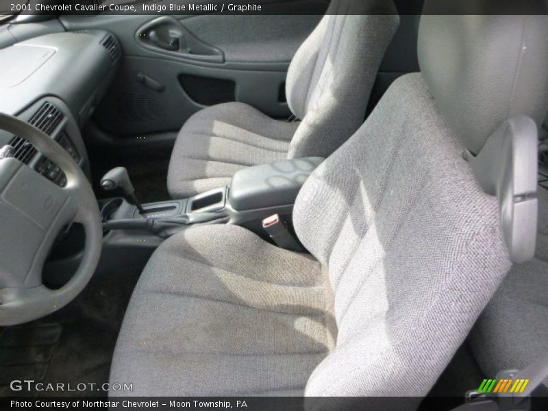 Indigo Blue Metallic / Graphite 2001 Chevrolet Cavalier Coupe
