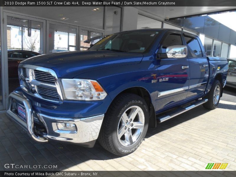 Deep Water Blue Pearl / Dark Slate/Medium Graystone 2010 Dodge Ram 1500 SLT Crew Cab 4x4
