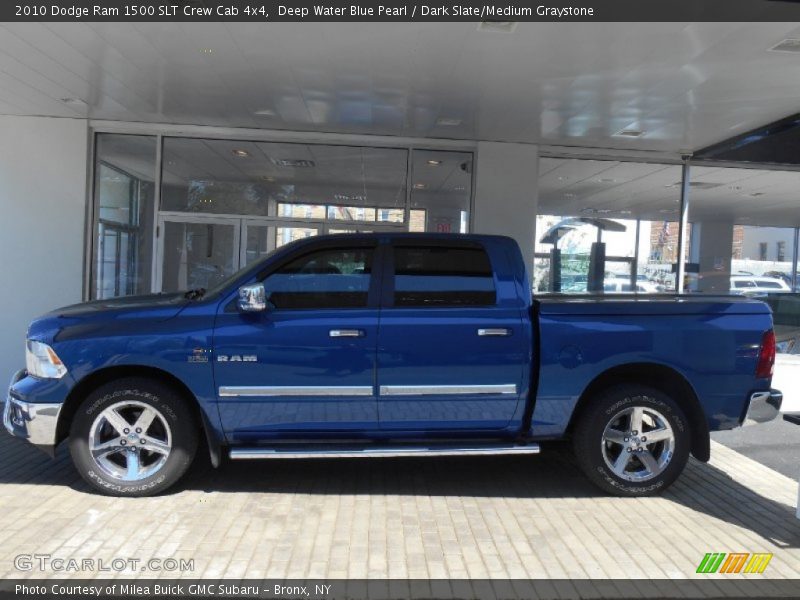 Deep Water Blue Pearl / Dark Slate/Medium Graystone 2010 Dodge Ram 1500 SLT Crew Cab 4x4