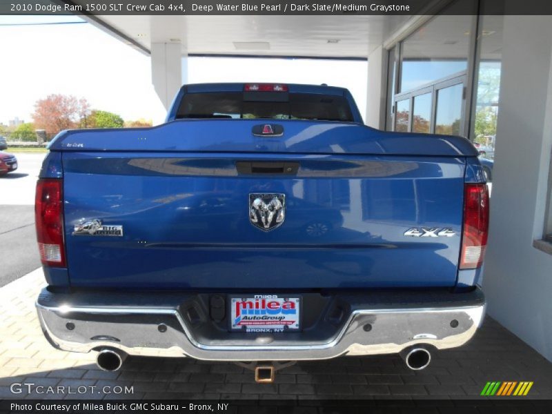 Deep Water Blue Pearl / Dark Slate/Medium Graystone 2010 Dodge Ram 1500 SLT Crew Cab 4x4