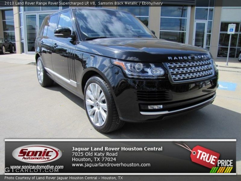 Santorini Black Metallic / Ebony/Ivory 2013 Land Rover Range Rover Supercharged LR V8